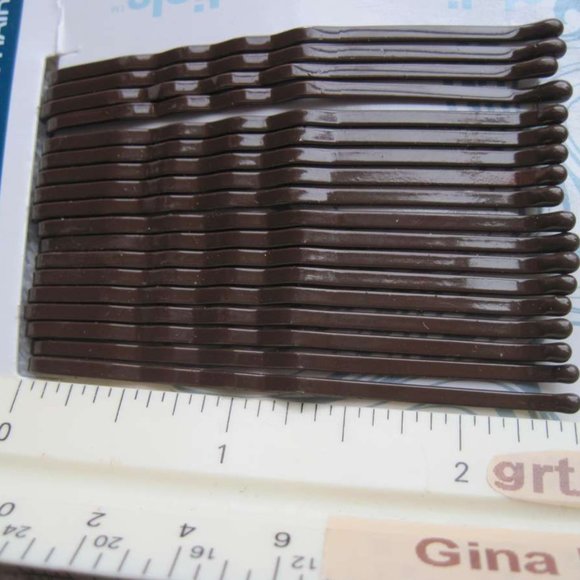 18 Conair Brown Strong Hold Pins Secure Hold Thick Hair Metal Styling Bobby Pin - Picture 2 of 5